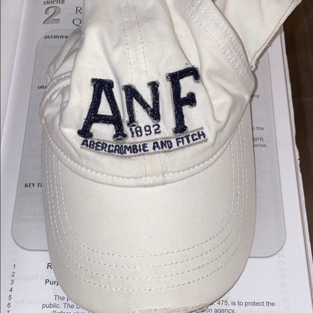 White abercrombie and fitch Hat